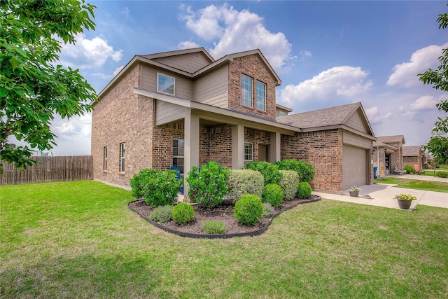 708 Savanna Dr, Josephine, TX 75173 - view of front facade featuring brick siding, driveway, and a garage