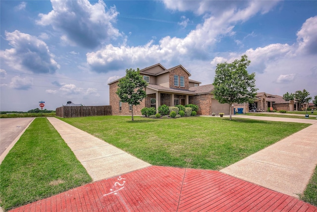 708 Savanna Dr, Josephine, TX 75173 - traditional-style house featuring stone siding, driveway, and an attached garage