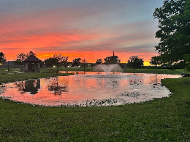 708 Savanna Dr, Josephine, TX 75173 - water view featuring a gazebo