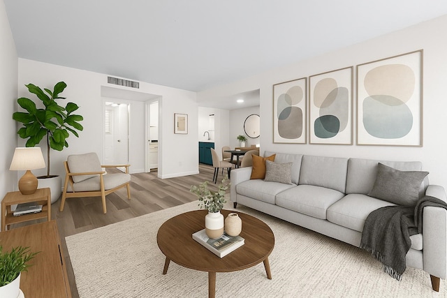 1811 E Grauwyler Rd Unit 138, Irving, TX 75061 - living area featuring wood finished floors and baseboards