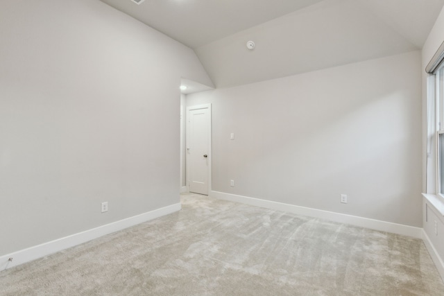 2921 Citation Rd, Celina, TX 75009 - empty room with vaulted ceiling, light colored carpet, and baseboards