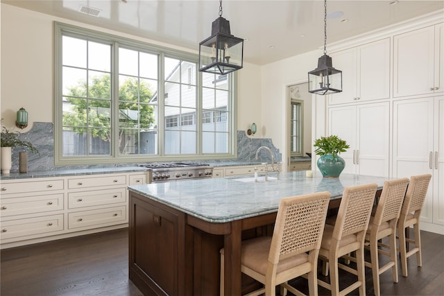5610 Lobello, Dallas, TX 75229 - kitchen with a sink, dark wood-style flooring, and healthy amount of natural light