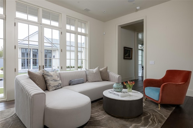 5610 Lobello, Dallas, TX 75229 - living room featuring wood finished floors