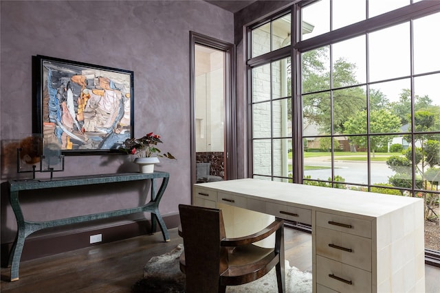 5610 Lobello, Dallas, TX 75229 - home office featuring wood finished floors and healthy amount of natural light
