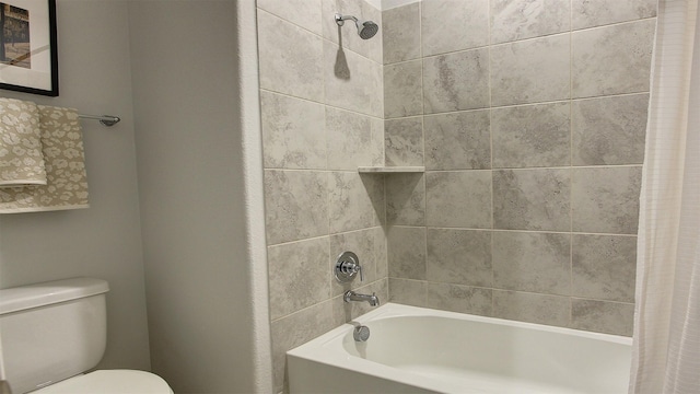 7436 Palisades Dr, Rowlett, TX 75088 - full bathroom with toilet and shower / bath combination with curtain