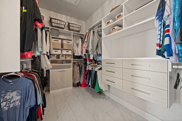 1196 Smith Rd, Ponder, TX 76259 - walk in closet with light marble finish floors