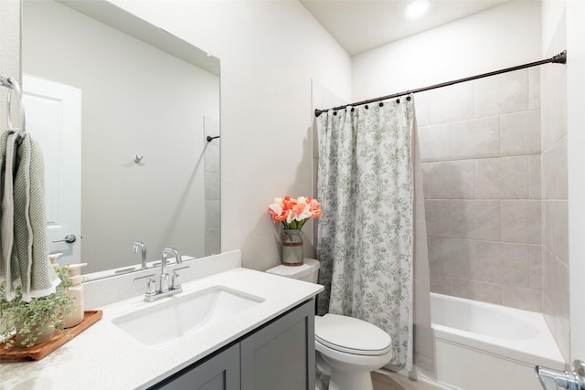 1106 Sassafras Dr, Princeton, TX 75407 - bathroom featuring toilet, vanity, and shower / tub combo