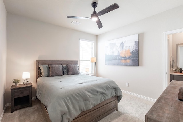 1106 Sassafras Dr, Princeton, TX 75407 - carpeted bedroom featuring baseboards and a ceiling fan