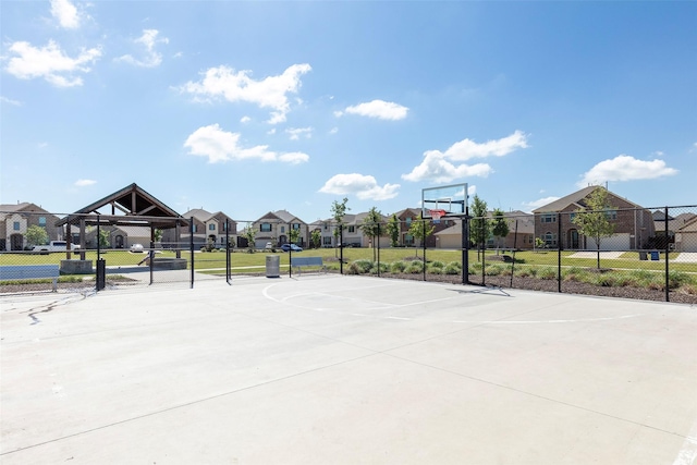 1106 Sassafras Dr, Princeton, TX 75407 - view of sport court with a residential view, community basketball court, and fence