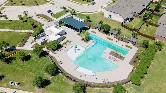 1106 Sassafras Dr, Princeton, TX 75407 - aerial view of a pool