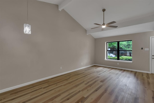 13788 Brookgreen Cir, Dallas, TX 75240 - unfurnished living room with light wood-style flooring, a ceiling fan, and baseboards