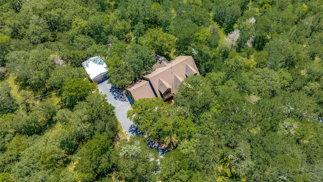 348 Indian Trl, Decatur, TX 76234 - view of subject property with a heavily wooded area