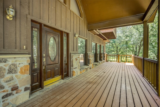 348 Indian Trl, Decatur, TX 76234 - view of wooden deck