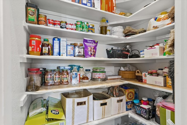 view of storage area