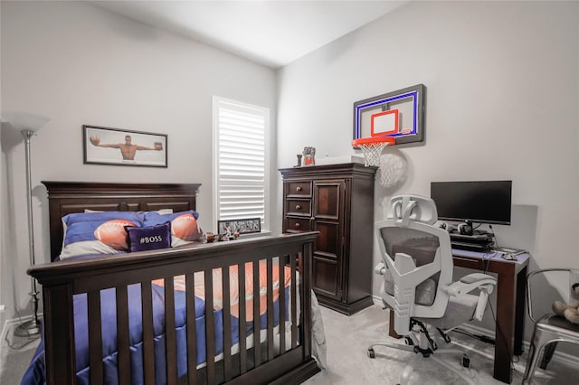 4804 Spicewood Ln, Arlington, TX 76017 - bedroom featuring a desk and light colored carpet