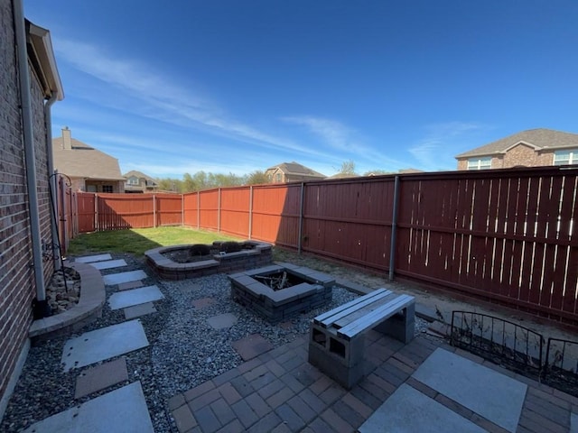 3000 Buckthorn St, Forney, TX 75126 - view of patio / terrace featuring an outdoor fire pit