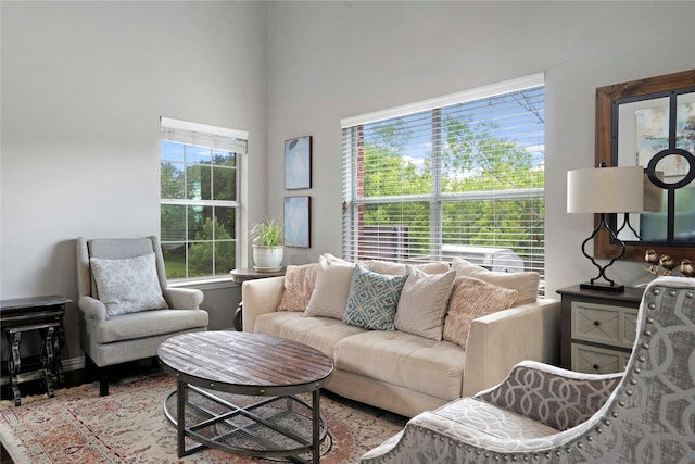 3421 Paisano Trl, Plano, TX 75093 - living room with a towering ceiling and wood finished floors