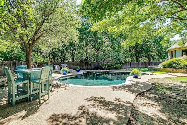 6700 Lions Gate Ct, Arlington, TX 76001 - view of swimming pool with a patio area and a fenced backyard