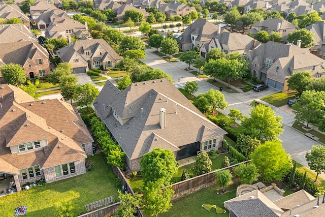 aerial perspective of suburban area