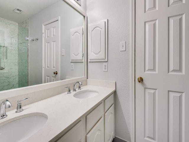 2540 Briardale Dr, Carrollton, TX 75006 - full bathroom featuring a shower stall and double vanity