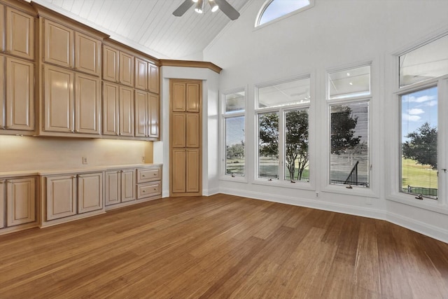 1424 Hidden Oaks Cir, Corinth, TX 76210 - unfurnished sunroom featuring vaulted ceiling