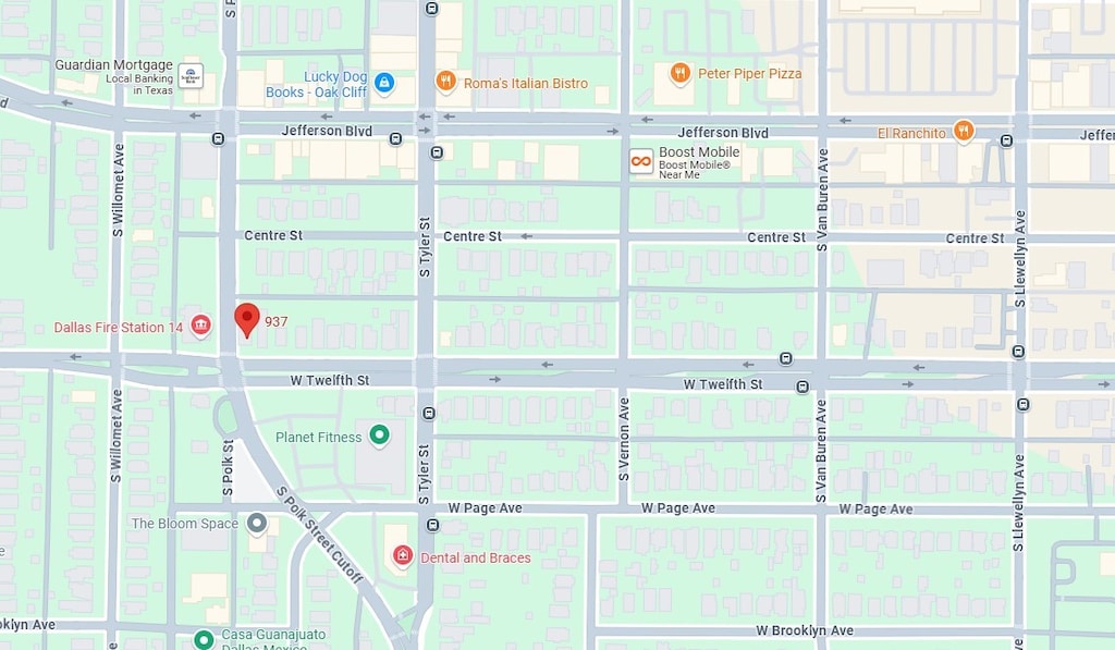 937 W 12th St, Dallas, TX 75208 - map / location