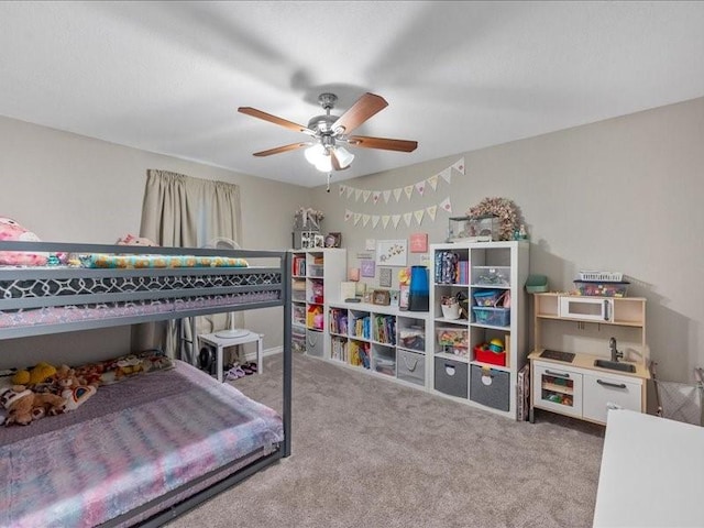 1008 Breezewood Dr, Arlington, TX 76017 - carpeted bedroom featuring a ceiling fan