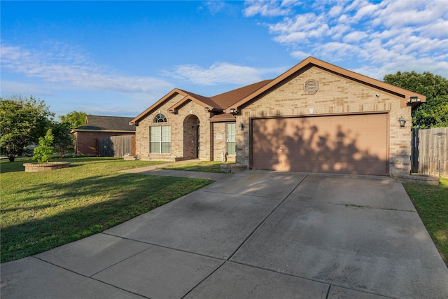 3953 Silver Springs Dr, Fort Worth, TX 76123 - single story home featuring brick siding, an attached garage, and concrete driveway