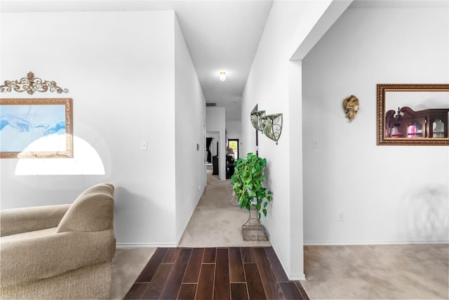 3953 Silver Springs Dr, Fort Worth, TX 76123 - hall featuring baseboards, wood finished floors, plenty of natural light, and carpet
