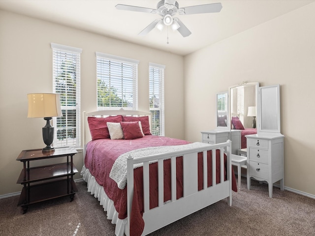 14361 Mariposa Lily Ln, Fort Worth, TX 76052 - bedroom with carpet flooring, baseboards, and ceiling fan