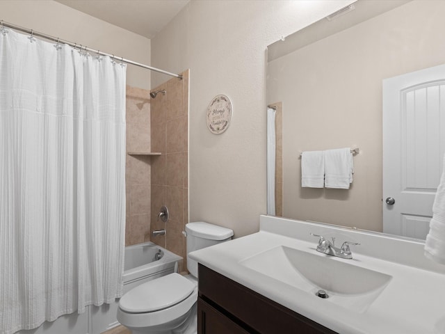 14361 Mariposa Lily Ln, Fort Worth, TX 76052 - bathroom with toilet, shower / bath combo with shower curtain, and vanity
