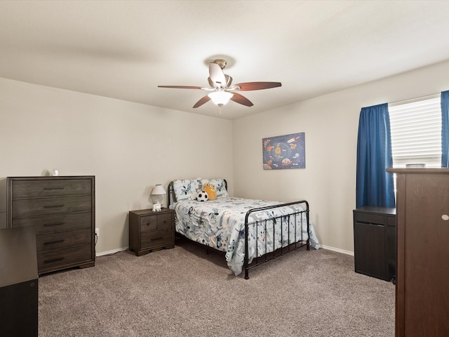 14361 Mariposa Lily Ln, Fort Worth, TX 76052 - carpeted bedroom featuring baseboards and a ceiling fan