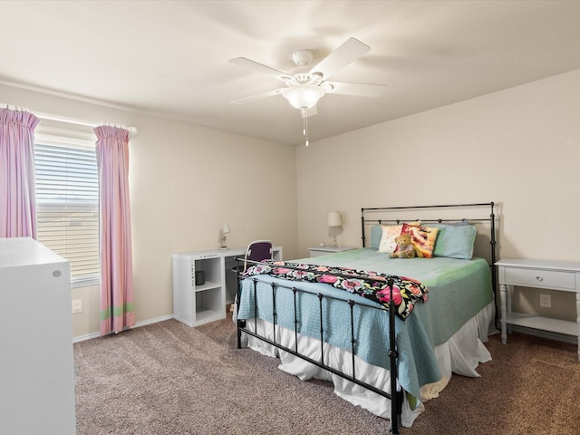 14361 Mariposa Lily Ln, Fort Worth, TX 76052 - bedroom with carpet flooring, ceiling fan, and baseboards