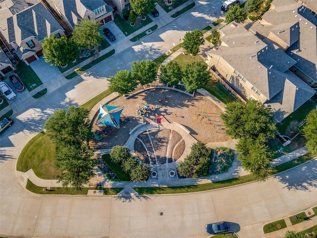 aerial view of residential area