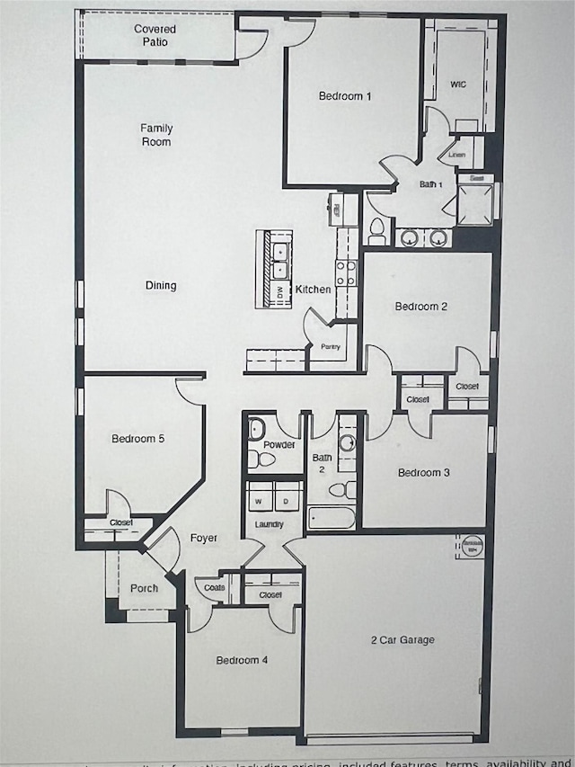 5266 Meadow Ln, Krum, TX 76249 - home floor plan