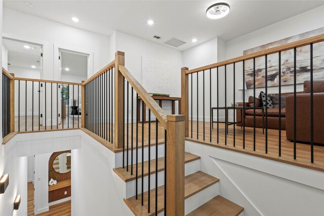 426 Avenue Ave E, Dallas, TX 75203 - staircase with recessed lighting