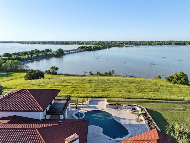 4029 Whiterock Trl, Garland, TX 75043 - water view with fence