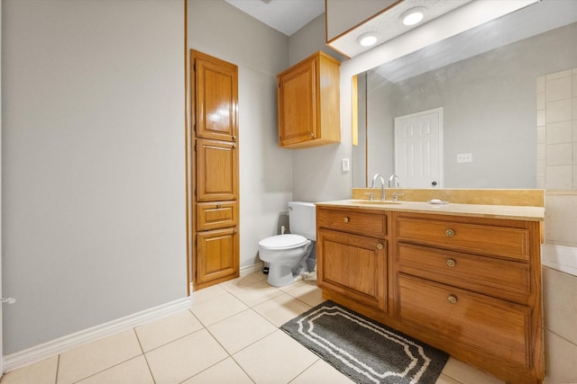 2101 Saint Michaels Dr Unit 109, Arlington, TX 76011 - bathroom with tile patterned flooring, toilet, and vanity