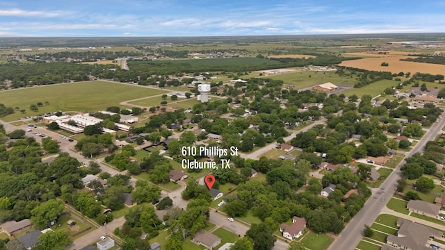 610 Phillips St, Cleburne, TX 76033 - drone / aerial view