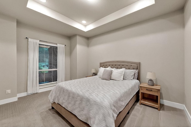 308 Secretariat, Hickory Creek, TX 75065 - bedroom with carpet, baseboards, recessed lighting, and a tray ceiling