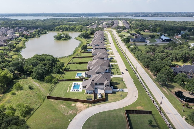 308 Secretariat, Hickory Creek, TX 75065 - aerial view of property's location featuring a nearby body of water and nearby suburban area