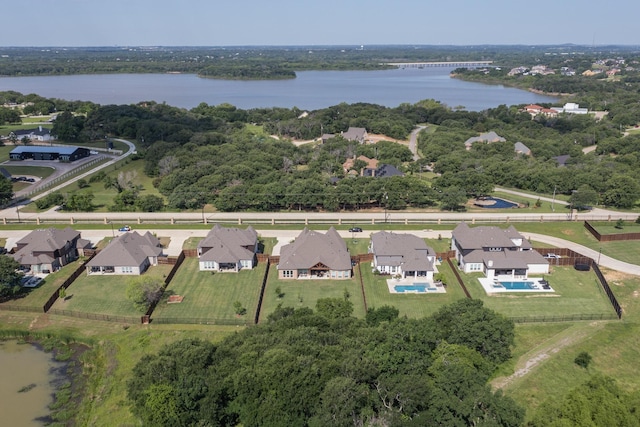 308 Secretariat, Hickory Creek, TX 75065 - aerial view of property and surrounding area with a nearby body of water