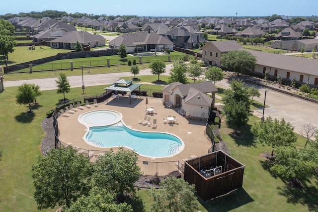 308 Secretariat, Hickory Creek, TX 75065 - aerial perspective of suburban area with a pool area