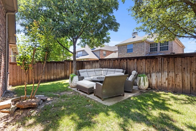 3063 Mitchell Way, The Colony, TX 75056 - view of yard featuring outdoor lounge area and a patio area