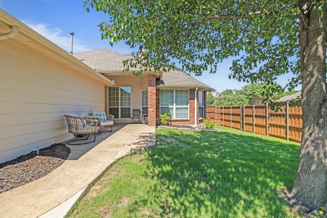 3601 Carmel Mountain Dr, Mckinney, TX 75070 - view of yard featuring a patio