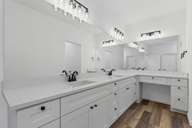 1612 Cheyenne Trl, Granbury, TX 76048 - full bathroom featuring wood finished floors and vanity