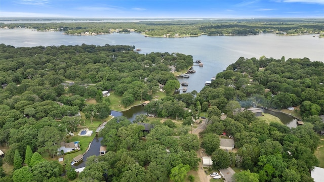 107 Nob Hill Cir, Malakoff, TX 75148 - aerial view of a nearby body of water and a heavily wooded area