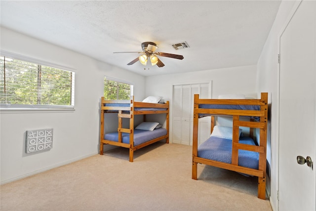 107 Nob Hill Cir, Malakoff, TX 75148 - carpeted bedroom with a closet and ceiling fan