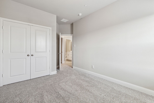 2929 Galveston St, Plano, TX 75075 - unfurnished bedroom with light colored carpet, a closet, and baseboards