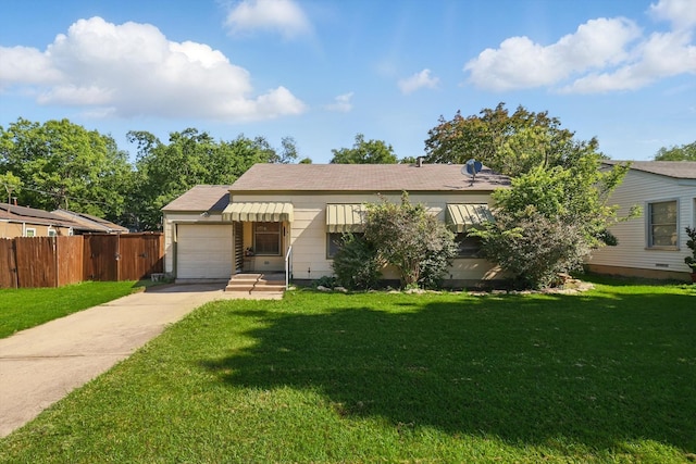 7348 Pensacola Ave, Fort Worth, TX 76116 - view of front facade with concrete driveway and a garage